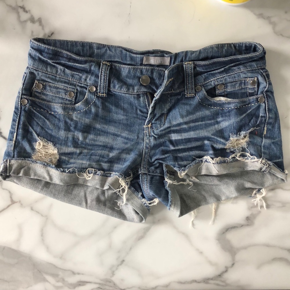 Distressed jean shorts! Junior 5/6 adult 2/4